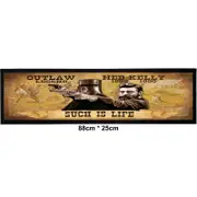 Ned Kelly Outlaw Legend Bar Runner Mat 88x25cm