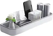Qkbuza Over the Toilet Shelf - Wall Mounted Over Toilet Storage Rack | Wall Mounted Adhesive Bathroom Organizer Space Saving Home Decor for Shampoo, Sink & Apartment