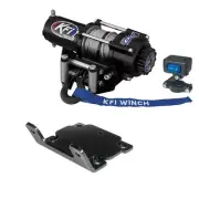KFI Winch Kit 2000 lb For Polaris RZR PRO XP 4 2020-2021 (Steel Cable)