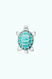 LAST TWO! Keep Collective silver pave SEA TURTLE charm