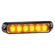 Narva Low Profile High Powered LED Warning Light - Amber, 12/24V