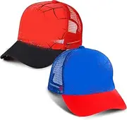 [Forninc] Pack of 2 Spider Baseball Cap, Spider Baseball Cap Children, Adjustable Spider Cap, Spider Sports Cap, Sun Hat Boys Girls, UV Protection Cap, a, S