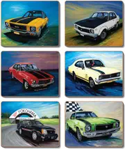 Country Kitchen Hot Classics Cinnamon Cork Backed Drink Coasters Set 6