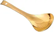 Brass Spoon Scoop for Kitchen Long Handle Spoon Metal Cooking Spoon Cooking Spoons Kitchen Rice Scoop Metal Spoon Scoop for Home