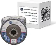Benchmark Abrasives 4.5" x 7/8" Premium Zirconia Type 29 Flap Discs 4 1/2 for -