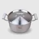 304不銹鋼德國湯鍋家用加厚煮面熬湯粥鍋電磁爐燃氣通用大鍋30cm