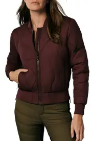 Alp N Rock Metro Water Repellent Quilted Bomber Jacket in Burgundy at Nordstrom, Size Medium