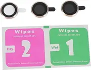 Angoily Pack Lens Film Metal Rings High Hardness Anti-slip Protects Phone Camera from Scratches