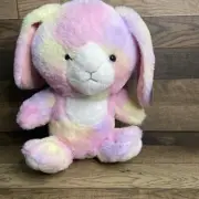 DAISO China Tie Dye Bunny Rabbit Plush Stuffed toy 11" in NEW