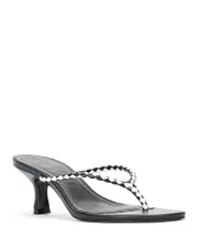 Staud Women's Freja Thong Kitten Heel Sandals
