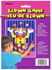NWT Pin the Nose on the Clown Party Game for up to 16 Guests