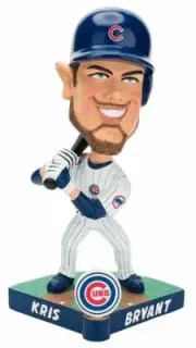 RARE Retired Chicago Cubs Kris Bryant #17 Caricature Bobblehead Only 2017 Made