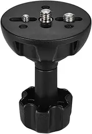 Labymos 75mm Half Ball Flat to Bowl Adapter with 1/4" and 3/8" Screws for Fluid Head Tr DSLR Rig Camera