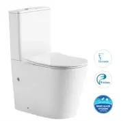 Inspire Radiant Geberit Cistern Rimless Tornado Flushing Back to Wall Toilet