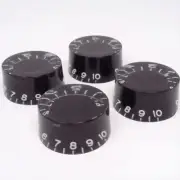 True Custom Shop® Black Embossed Speed Knobs for Gibson USA Les Paul SG 4pk