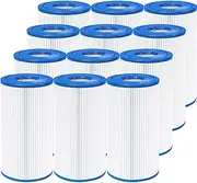 Yinage Type A or C Filter Cartridge for Intex 59900E and 29000E Filter Pump, Washable Filters for Pool Fits 500, 530, 800, 1000 & 1500 GalHr Filters 12 Pack
