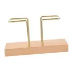 Napkin Holder for Tables,Walnut Wood Glossy Metal Holder Separate Tissue4844