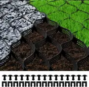 VEVOR Ground Grid, 855 Kg per Sq Ft Load Geo Grid, 76.2 Mm Depth Permeable St...