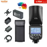 Godox V1-S V1S 2.4G TTL Camera Flash Round Head Speedlite with Battery For Sony