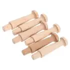 6 Pcs Wooden Coat Hook Purse Rack for Wall Back of Door Hooks Heavy Duty