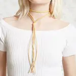 FOREVER 21 FAUX SUEDE LAYERED CHOKER