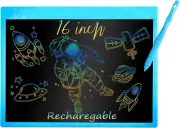 16 Inch Rechargeable LCD Writing Tablet, Erasable & Colorful Doodle Board with E