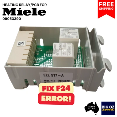Heating Relay/PCB for Miele G4962 Dishwasher PN:EZL–517–A–F24 Fix–FreePost · OEM
