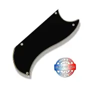 5 ply Half Face Black/Cream Pickguard for 1970's Gibson SG Custom 3 Pickup