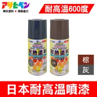 在飛比找PChome24h購物優惠-【日本朝日塗料】超耐熱 耐高溫噴漆 300ML 棕色/灰色