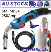 24KD MIG Welding Gun 250Amp MIG/MAG w/5M Length Lead Electric Welder Torch Tool