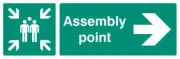 SIGN ASSEMBLY POINT RIGHT - 12143H