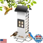 Metal Squirrel Proof Bird Feeder,Mesh Bird Feeders for Outdoors Hanging,Gravi