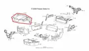 NEW OEM POLARIS RZR 170 FRONT HOOD PANEL BLUE 2015 2016 2017 15 16 17