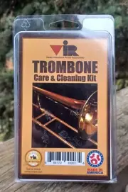 VIR Trombone Care Kit, Valve Oil, Cleaning Snake, Mouthpiece Brush, Cleaner