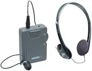 Elite Package: Reizen Loud Ear 120dB Gain Personal Amplifier with Earphone and Extra Headphones