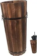 HEATSHAKING Umbrella Bucket Stand Space Saving Organizer for Entryway Hallway and Office and Sturdy Construction Efficient Storage for Multiple Umbrellas Compact Design