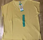 Orvis Women’s Cap Sleeve , V-neck Tunic Top NWT SIZE XL