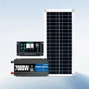 7000W 100A 110V/220V 200W solar Panel Solar Power Generator Home Grid System KIX