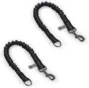 Wolfone Shock Absorber Reflective Threads Bungee Dog Lead for Running，Trainning，Recall 2-Pack