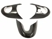 Carbon Fiber Steering Wheel Cover Set for Mini Cooper F54 F55 F56 F57 2014 Up (for: Mini)