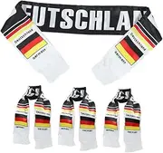 Yardwe Support Style 4-pack Germany Flag Knitted Scarf Sports Fan Essential Fashionable Functional