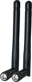 Fohevers 2-Pack WiFi Antenna 2.4G/3G/4G WiFi Aerial RP-SMA Male Adapter Rotatable 360° Connector 3DBi Omni-Directional Wifi Signal Antenna for Wireless Router