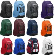 Baseball Backpack Adult Softball Fastpitch Bat Bag Tee Ball Equipment Gear Case