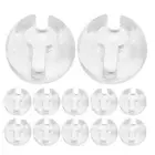 20 Pcs Transparent Limit Buckle Blind Cord Connector Bead Clamps Stopper