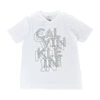 在飛比找蝦皮商城優惠-CK Calvin Klein經典燙印字母LOGO造型V領短