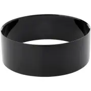 Plymor Black Acrylic Beveled Ball or Sphere Display Holder Stand, 2.5" H x 7" W