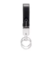 Tod's Classic Logo Engraved Keyring One size Black