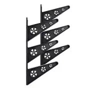 Wall Mount Skateboard Rack Hanger for Home Storage and Organization (3 Pairs)