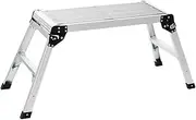 Work Platform Aluminum Folding Ladder Rack Stool Home Sturdy Step Stool Portable Folding Ladder, Wide Anti-Slip Pedal Load Capacity 150Kg for Car Wash