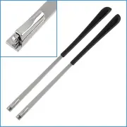 2pcs Silver 14cm Metal Eyeglass 5mm Temples Frame Glasses Spring 1.2mm Hinge